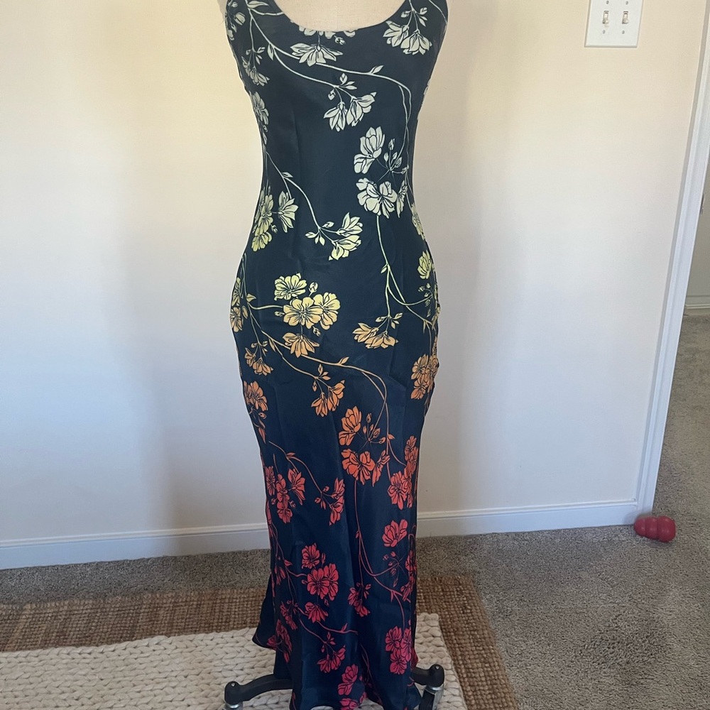 Anthropologie Floral Slip Dress size XS